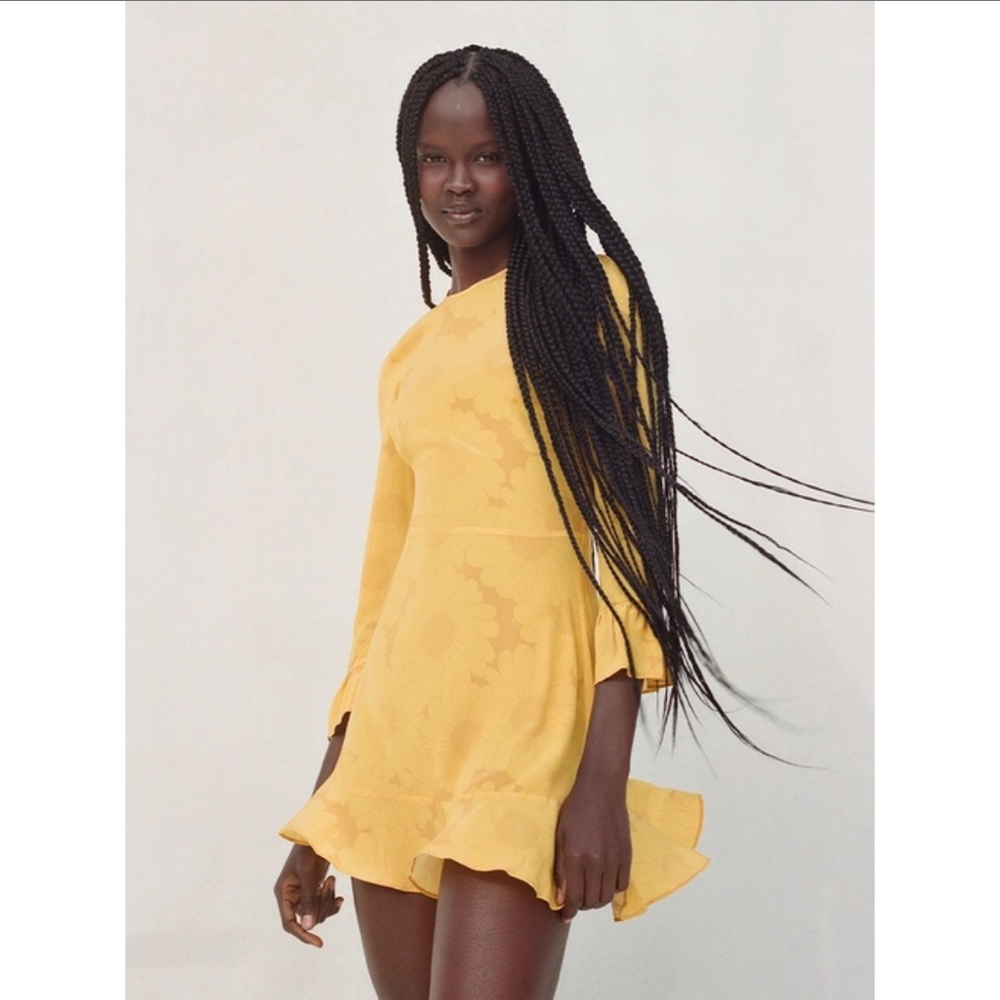 Realisation Par Mary Jane mini dress in Sunflower